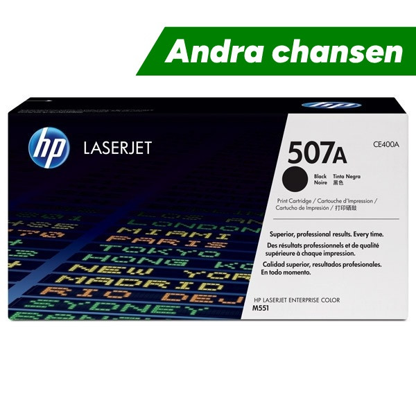 HP 507A (CE400A) svart toner (original)⭐ 502218 - 1