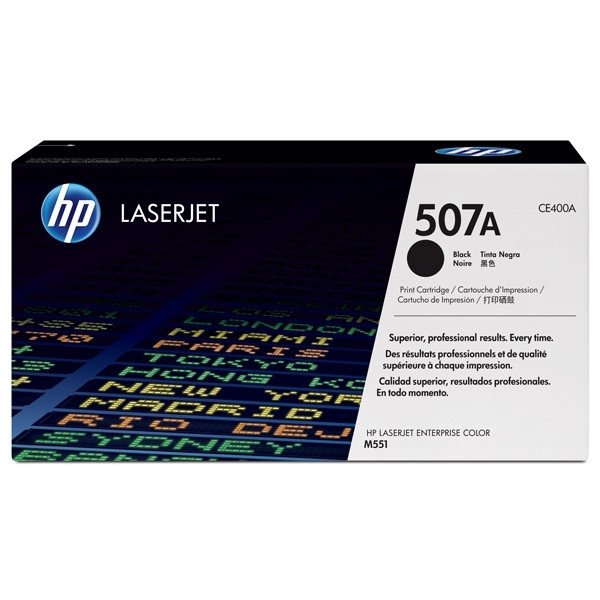 HP 507A (CE400A) svart toner (original) CE400A 054038 - 1