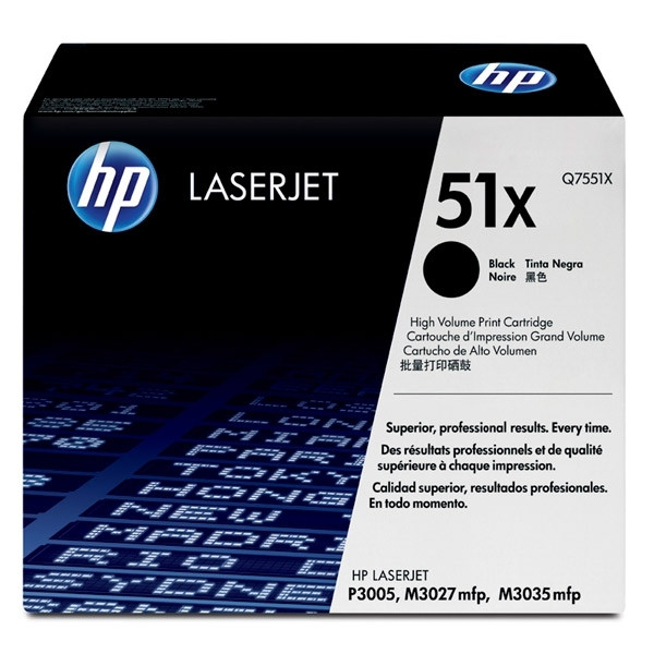 HP 51X (Q7551X) svart toner hög kapacitet (original) Q7551X 039725 - 1