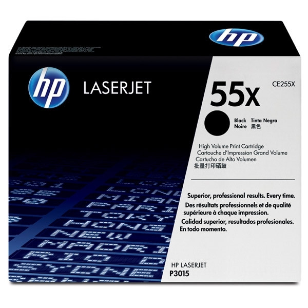 HP 55X (CE255X) svart toner hög kapacitet (original) CE255X 039888 - 1