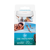 HP 5x7,6cm HP W4Z13A ZINK fotopapper | Självhäftande | 20 ark W4Z13A 151131