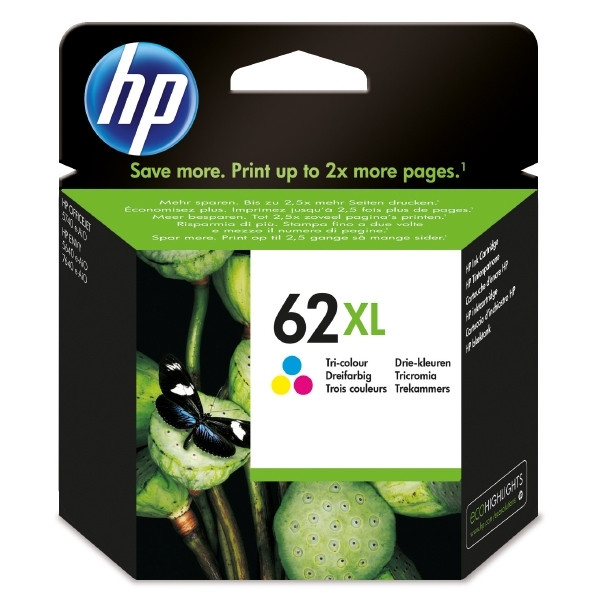 HP 62XL (C2P07AE) färgbläckpatron hög kapacitet (original) C2P07AE 044414 - 1