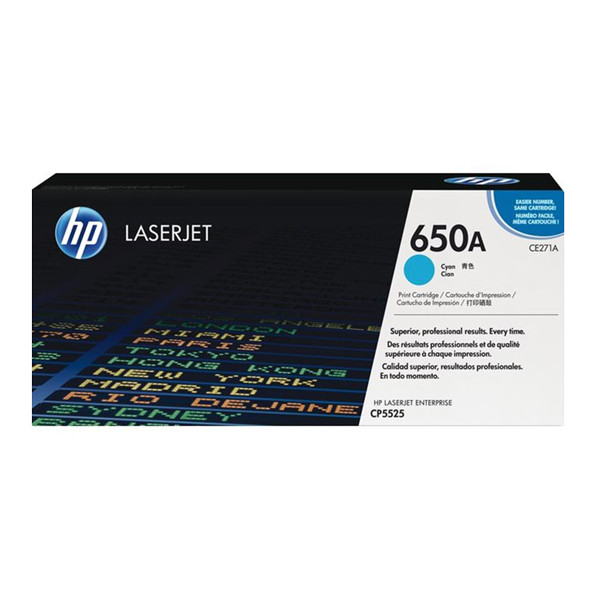 HP 650A (CE271A) cyan toner (original) CE271A 039964 - 1