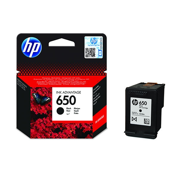 HP 650 (CZ101AE) svart bläckpatron (original) CZ101AE 044212 - 1