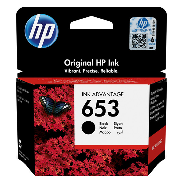 HP 653 (3YM75AE) svart bläckpatron (original) 3YM75AE 093122 - 1