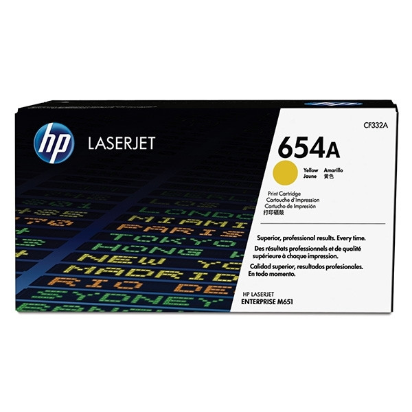 HP 654A (CF332A) gul toner (original) CF332A 054796 - 1