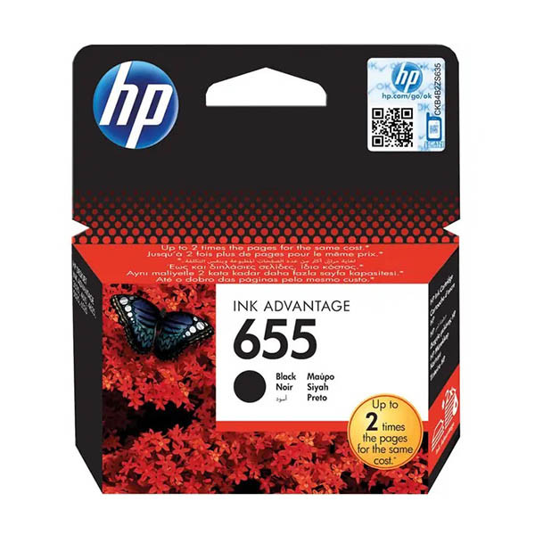 HP 655 (CZ109AE) svart bläckpatron (original) 044216 - 1
