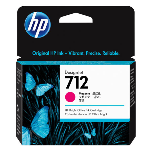 HP 712 (3ED68A) magenta bläckpatron (original) 3ED68A 093110 - 1