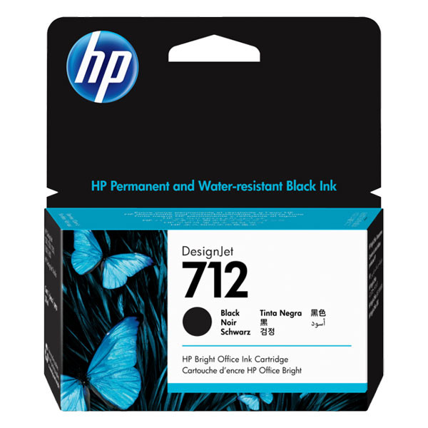 HP 712 (3ED70A) svart bläckpatron (original) 3ED70A 093106 - 1