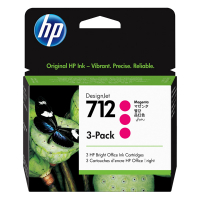 HP 712 (3ED78A) magenta bläckpatron 3-pack (original) 3ED78A 653021