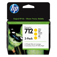 HP 712 (3ED79A) gul bläckpatron 3-pack (original) 3ED79A 653022