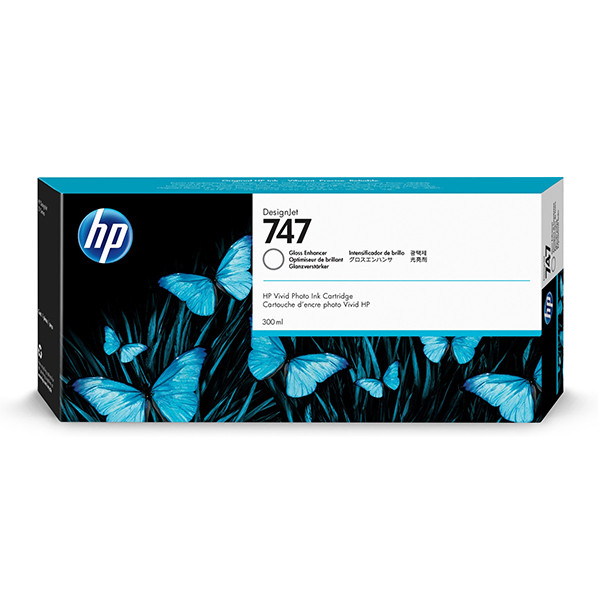 HP 747 (P2V87A) gloss enhancer bläckpatron (original) P2V87A 055372 - 1