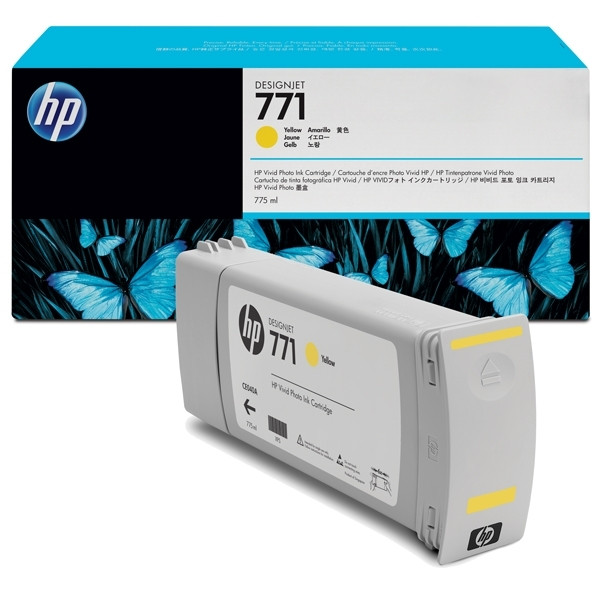 HP 771 (CE040A) gul bläckpatron (original) CE040A 044084 - 1