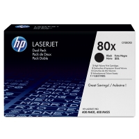 HP 80X (CF280XD) svart toner 2-pack (original) CF280XD 055072