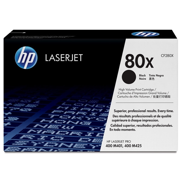 HP 80X (CF280X) svart toner hög kapacitet (original) CF280X 054114 - 1