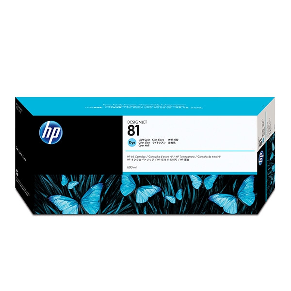 HP 81 (C4934A) ljus cyan bläckpatron (original) C4934A 031480 - 1