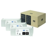 HP 81 (C5066A) svart bläckpatron multipack (original) 031445