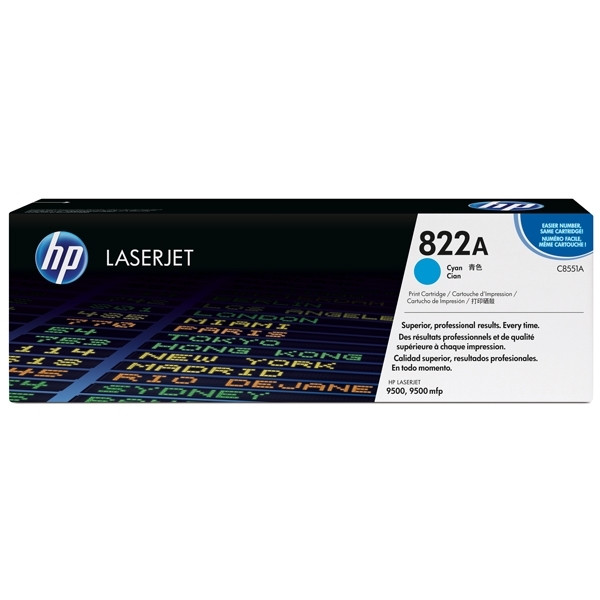 HP 822A (C8551A) cyan toner (original) C8551A 039390 - 1