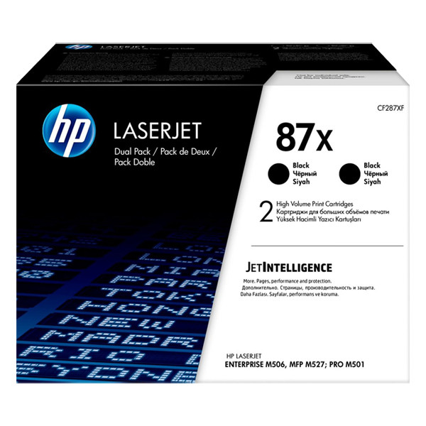 HP 87X (CF287XD) svart toner 2-pack (original) CF287XD 054269 - 1