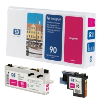 HP 90 (C5056A) magenta skrivhuvud och rengörare (original) C5056A 030610