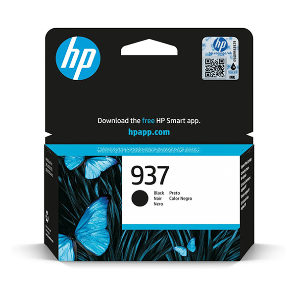 HP 937 (4S6W5NE) svart bläckpatron (original) 4S6W5NE 093308 - 1