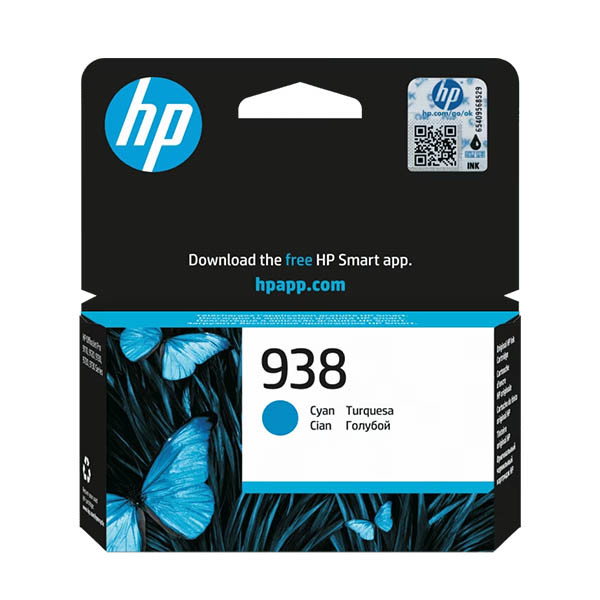 HP 938 (4S6X5PE) cyan bläckpatron (original) 093508 - 1