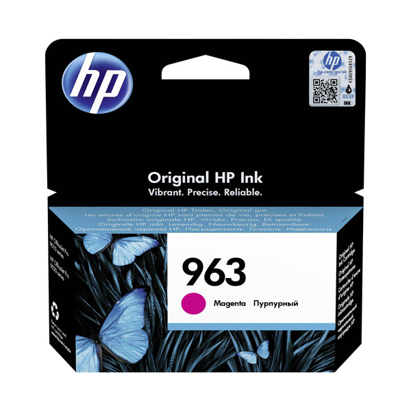 HP 963 (3JA24AE) magenta bläckpatron (original) 3JA24AE 055378 - 1