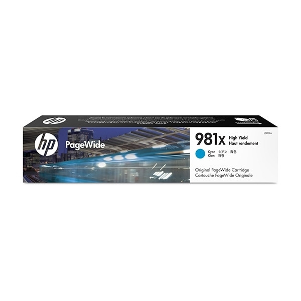 HP 981X (L0R09A) cyan bläckpatron hög kapacitet (original) L0R09A 044562 - 1