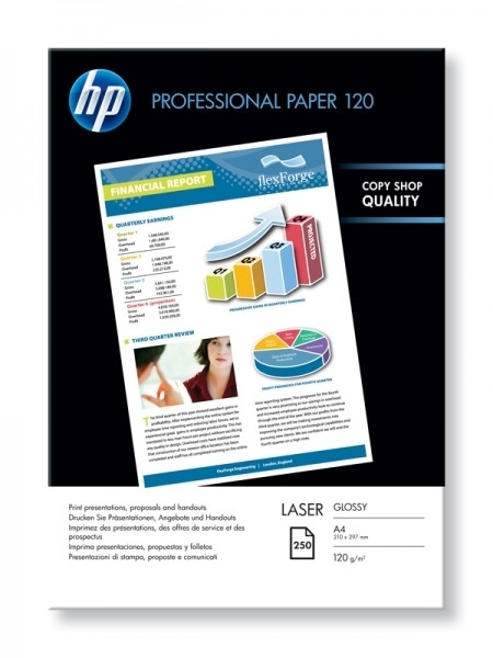 HP A4 120g HP CG964A fotopapper | Professional Glossy | 250 ark CG964A 064784 - 1