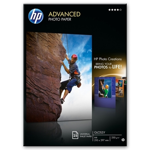 HP A4 250g HP Q5456A fotopapper | Advanced | 25 ark Q5456A 064810 - 1