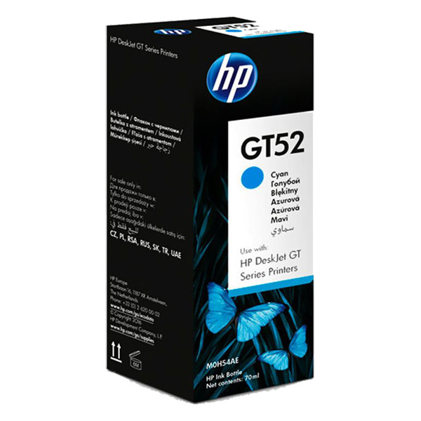 HP GT52 (M0H54AE) cyan bläcktank (original) M0H54AE 030690 - 1