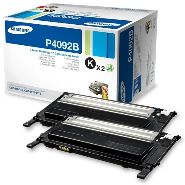 HP SU391A (CLT-P4092B) svart toner 2-pack (original) 092652 HP SU391A (CLT-P4092B) svart toner 2-pack (original) 092652 - 1
