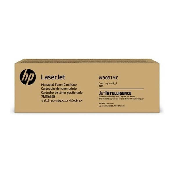 HP W9091MC cyan toner (original) 093408 - 1