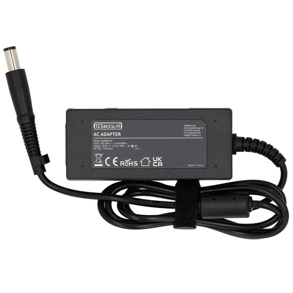 HP adapter 19,5V | 2,31A | 45W (varumärket 123ink) 384021-002 384023-003 391174-001 463552-003 742437-001 ADR00216 - 2