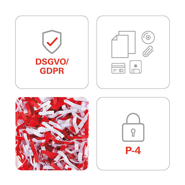 Dokumentförstörare P4 | HSM Securio P40i | strimlar [PALLFRAKT 78kg] 213434 - 4