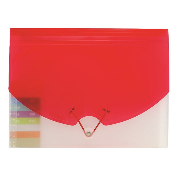Hemarkiv A4 | Büngers | PP-plast | röd | 10-fack 421053 360872 - 1