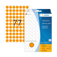 > Markeringspunkter Ø13mm fluororange | Herma 2234 | 1.848st 230921