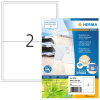 Återvunna adressetiketter A4 | 199,6 x 143,5mm | Herma 10735 | vit | 160st 230830 - 1