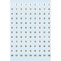 Herma 4128 Etiketter Siffror 1-540 ø8 svart/vit | 540frp 4128 360159