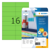 Avtagbara etiketter A4 | 105 x 37mm | Herma 4554 | grön | 320st 230802 - 1