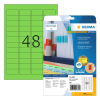 Avtagbara etiketter A4 | 45,7 x 21,2mm | Herma 4369 | grön | 960st 230778
