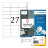 Avtagbara etiketter A4 | 63,5 x 29,6mm | Herma 10300 | vit | 2.700st 230624 - 1