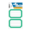 Boketiketter | 82 x 55mm | Herma 5716 | vit/grön linjerade | 12st 230934 - 1
