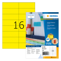 Herma Etiketter | 105 x 37mm | gul |  Herma 4256 | 1.600st 4256 230459