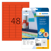 Herma Etiketter | 45,7 x 21,2mm | röd | Herma 4367 | 960st 4367 230477