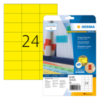 Herma Etiketter | 70 x 37mm | gul | Herma 4466 | 480st 4466 230501