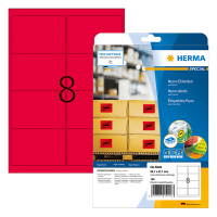 Etiketter | 99,1 x 67,7mm | neonröd | Herma 5046 | 160st 230523