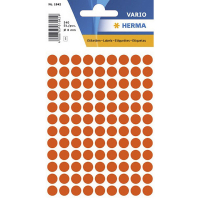Herma Etiketter Manuell ø8 röd | Herma 1842 | 540st 1842 360158