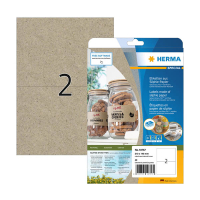 Etiketter av silphium papper A4 | 210 x 148mm | Herma 10757 | naturbrun | 40st 230843