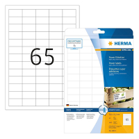 Herma Etiketter extremt självhäftande | 38,1 x 21,1mm | Herma Special 10913 | vit | 1.625st 10913 230414